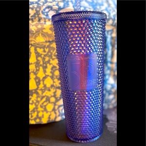 Walt Disney World 50th Anniversary Geometric Starbucks Tumbler with Straw: Blue